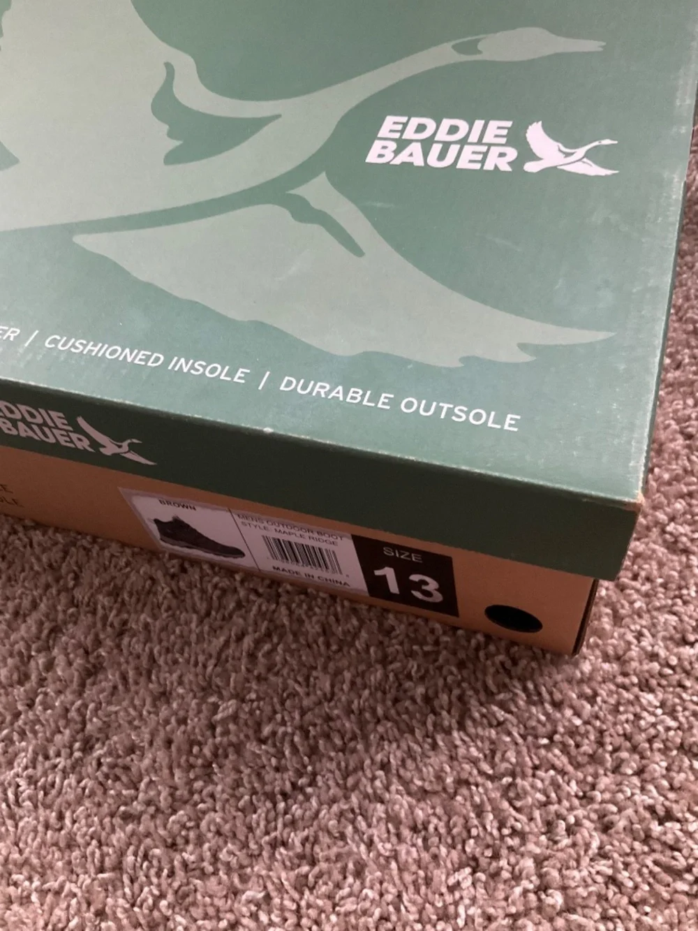 Eddie Bauer Men's Maple Ridge Outdoor Weatherproof Hiking Boot